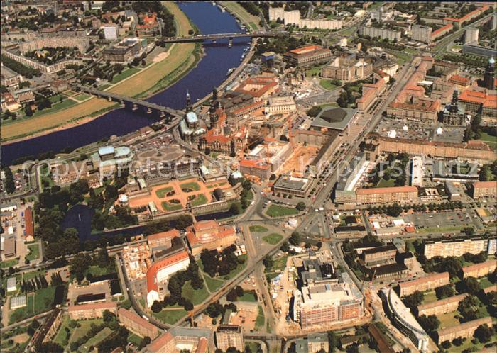 DRESDEN Elbe Fliegeraufnahme