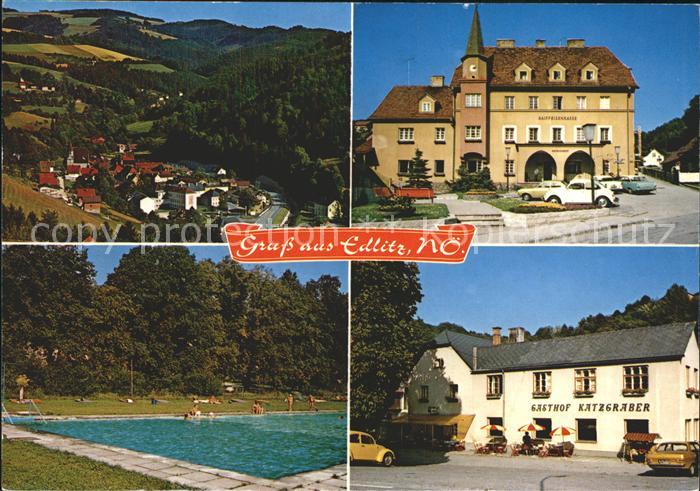 Edlitz Gemeindeamt Raiffeisenkasse Schwimmbad Gasthof Katzgraber