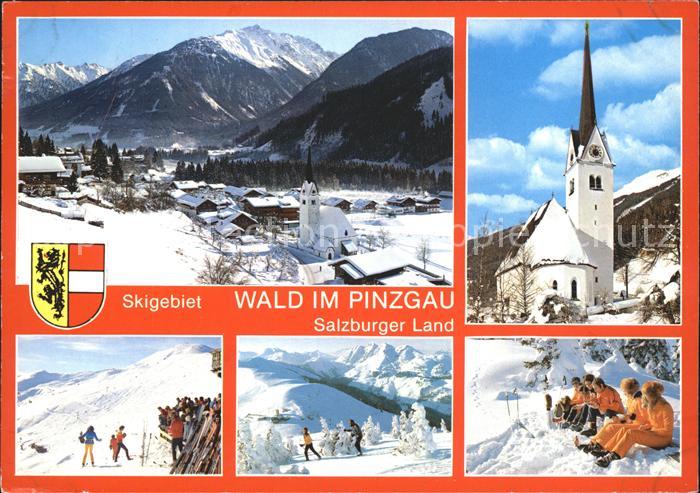 Wald Pinzgau Kirche Ski