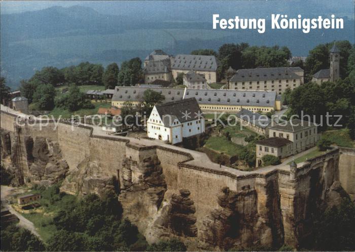 Koenigstein Saechsische Schweiz Festung Elbsandsteingebirge