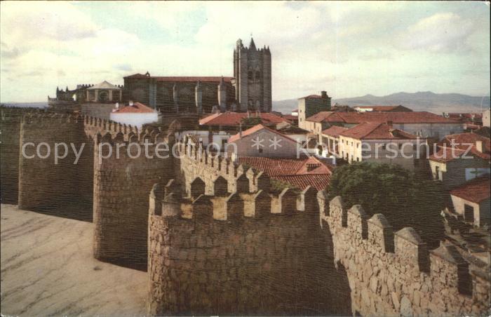 Avila Espana Walls Cathedral