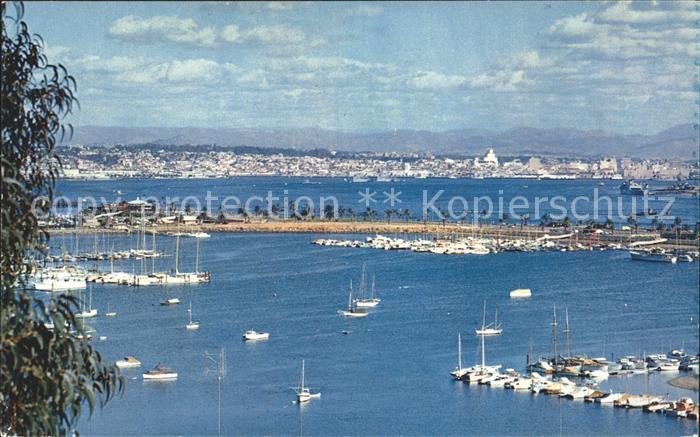 San Diego California Boat basins Shelter Island promontory