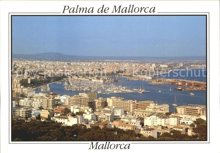 Palma de Mallorca Gesamtansicht mit Hafen