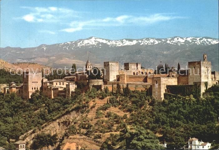 Granada Andalucia Gesamtansicht der Burg