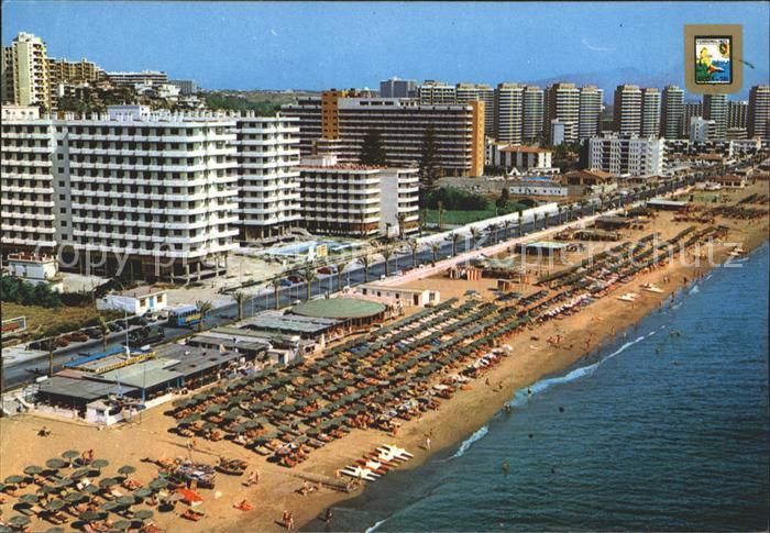 Torremolinos Fliegeraufnahme Teilansicht mit Strand