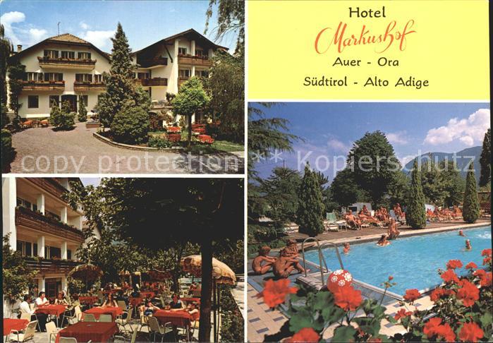 Auer Ora Suedtirol Hotel Markushof Terrasse Freibad