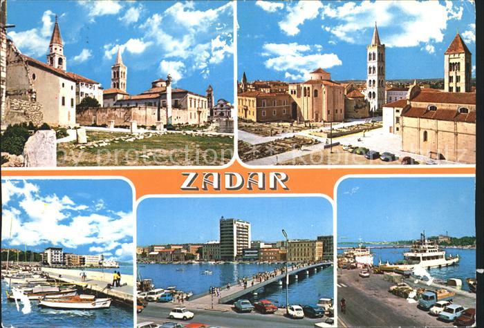 Zadar Zadra Zara Hafen Bruecke Kirche