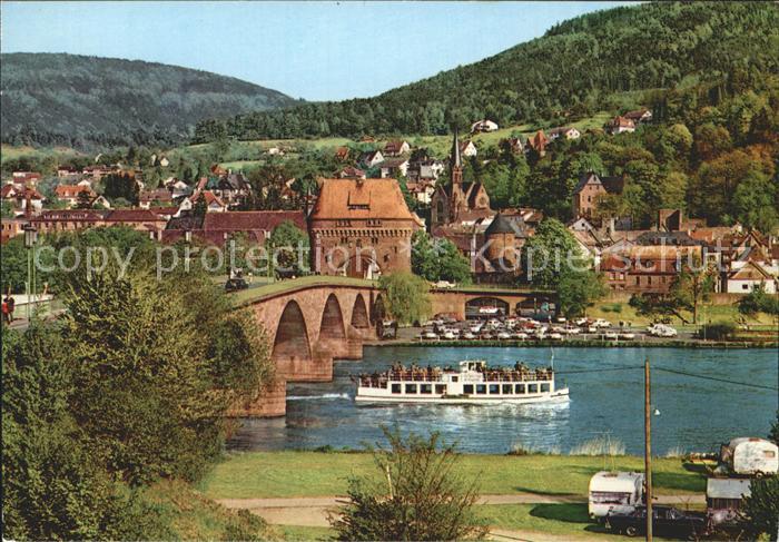 Miltenberg Main Bruecke Schiff