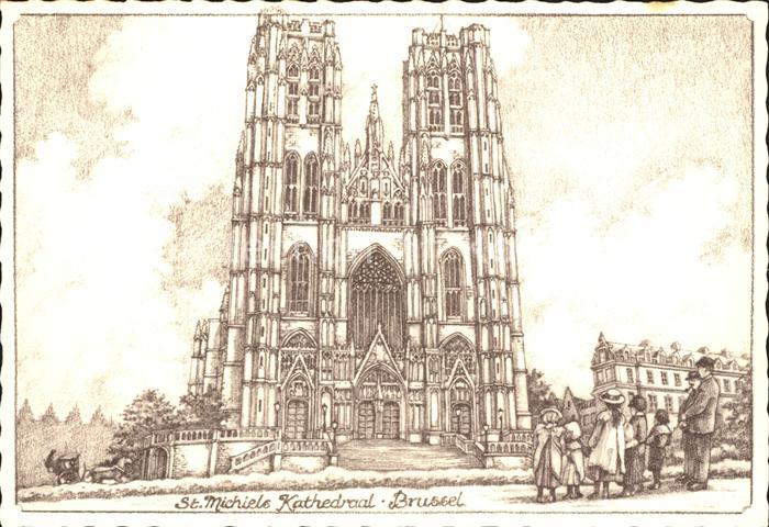 Bruessel Bruxelles Saint Michiels Kathedraal