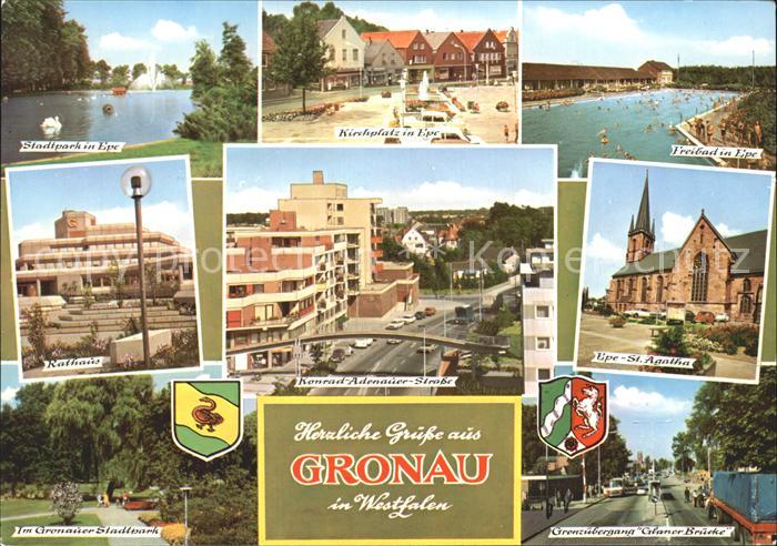 Gronau Westfalen Freibad Kirchplatz Rathaus