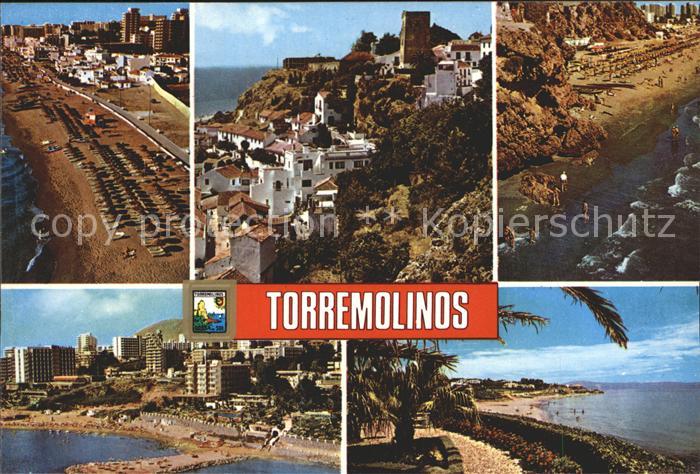 Torremolinos Strand Fliegeraufnahme