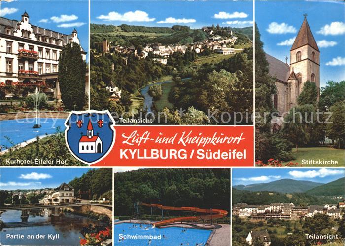 Kyllburg Rheinland-Pfalz Stiftskirche Schwimmbad Kurhotel Eifeler Hof