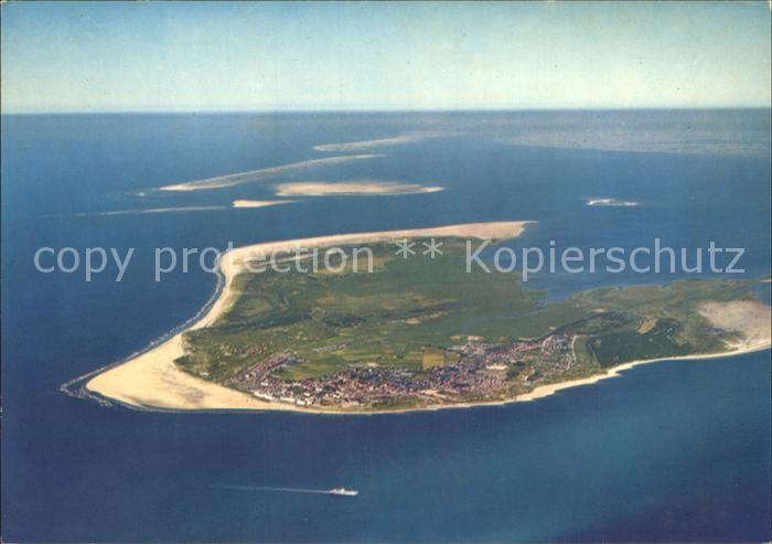 BORKUM Nordseebad Niedersachsen Fliegeraufnahme