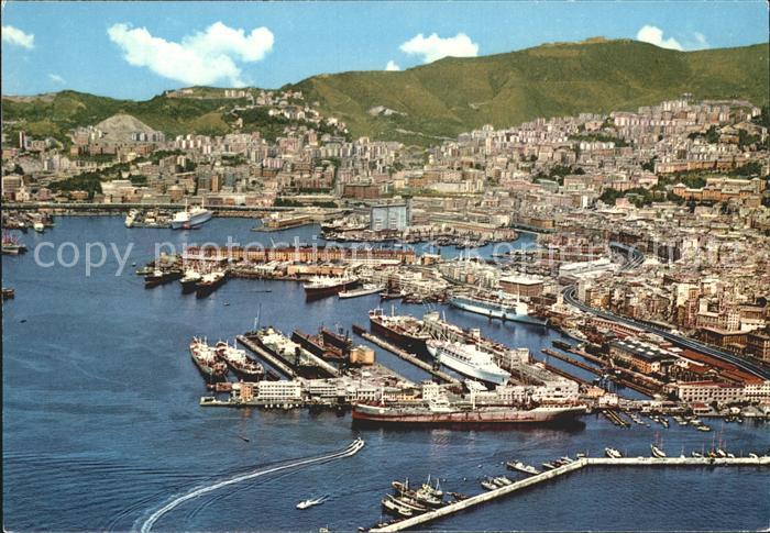 Genova Genua Liguria Fliegeraufnahme