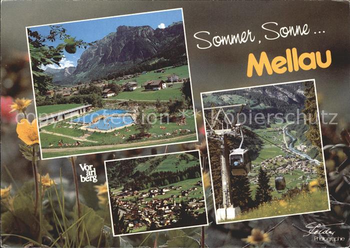 Mellau Vorarlberg Schwimmbad Seilbahn
