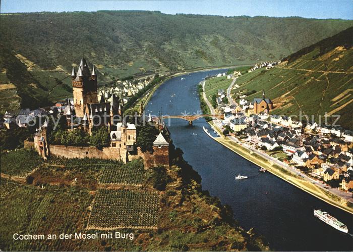 Cochem Mosel Burg Fliegeraufnahme