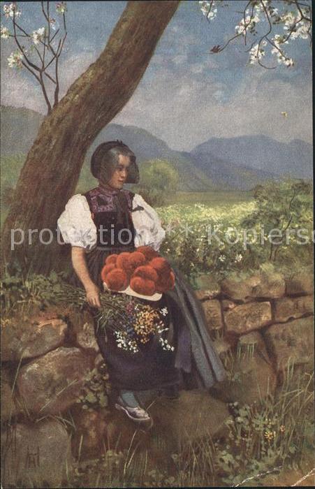 Hoffmann Heinrich Fruehling im Schwarzwald Junge Gutacherin