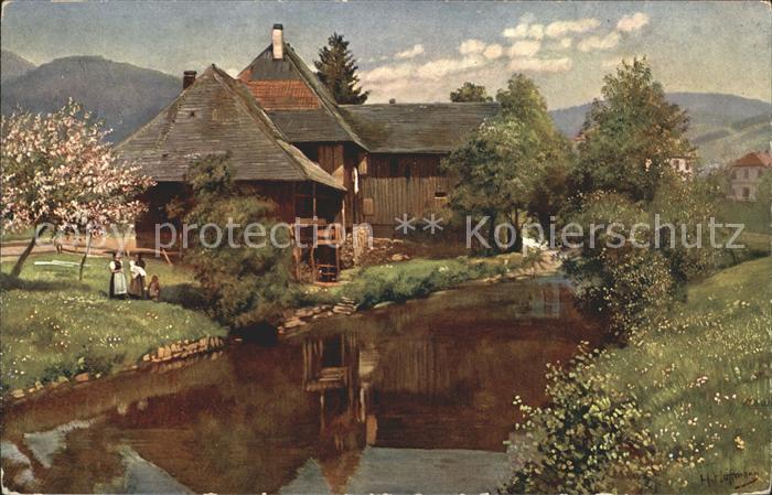 Hoffmann Heinrich Altes Haus an der Wiese Schoenau im Schwarzwald