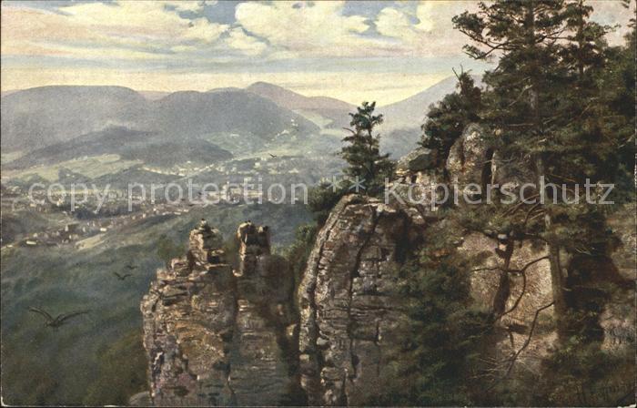 Hoffmann Heinrich Baden-Baden Partie mit den Felsen
