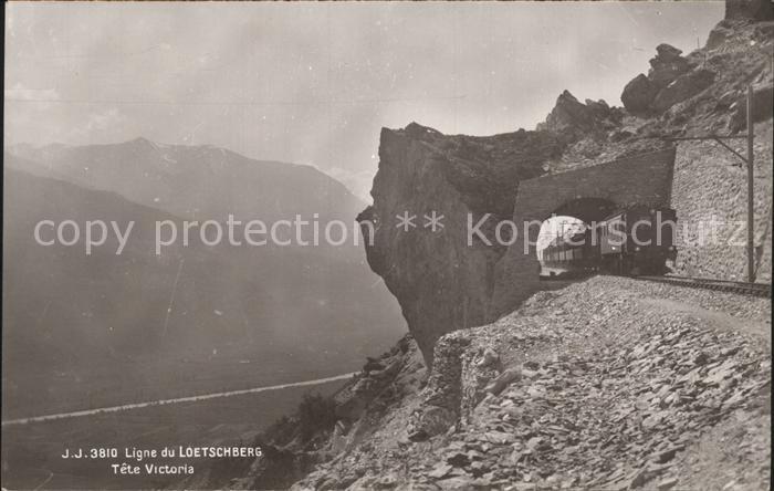 Eisenbahn Ligne du Loetschberg Tete Victoria