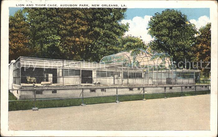 Loewe Lion and Tiger Cage Audubon Park New Orleans