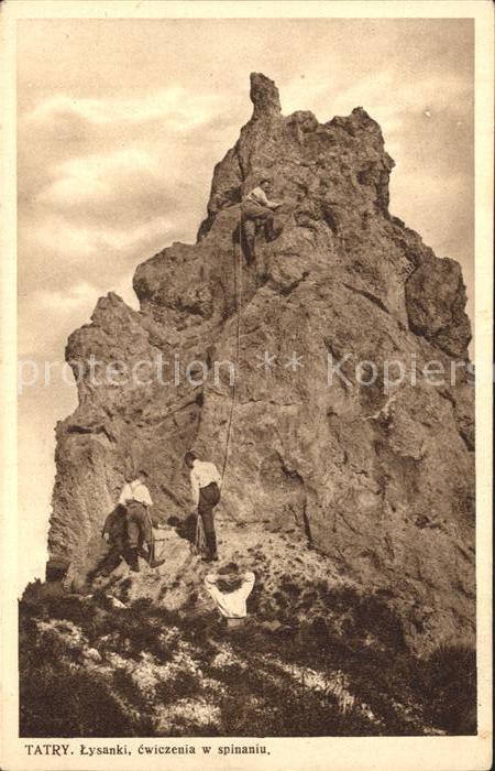 Bergsteigen Klettern Tatry Lysanki cwiczenia w spinanizu