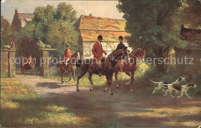 Pferdesport Pferderennen Reitsport Jagdreiten Hunde