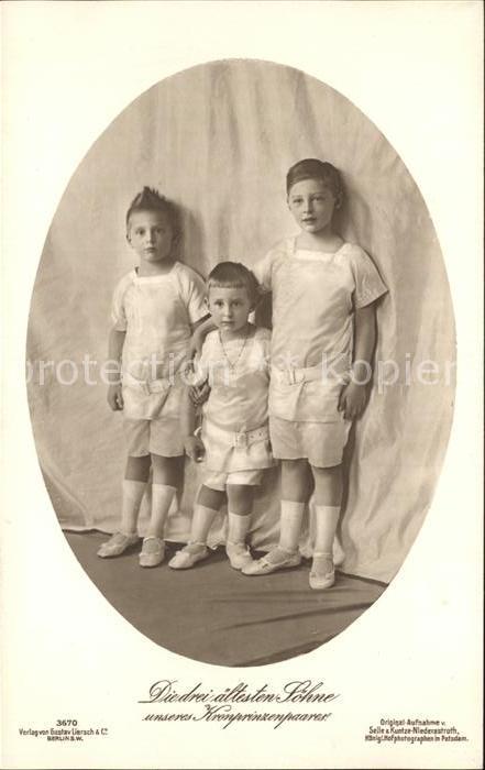 Adel Preussen Söhne Kronprinzpaar