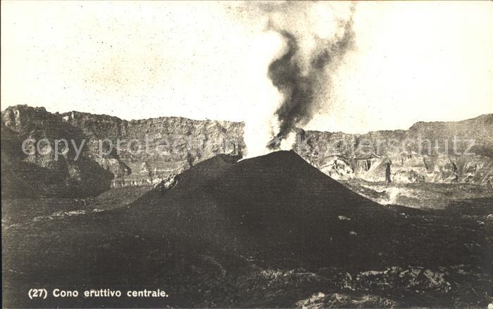 Vulkane Geysire Vulcans Geysers Vesuvio Cono eruttivo centrale