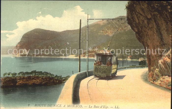 Strassenbahn Route de Nice Monaco Baie d Eze