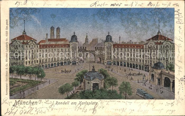 Lunakarte Nr. 6356 Muenchen Rondell Karlsplatz