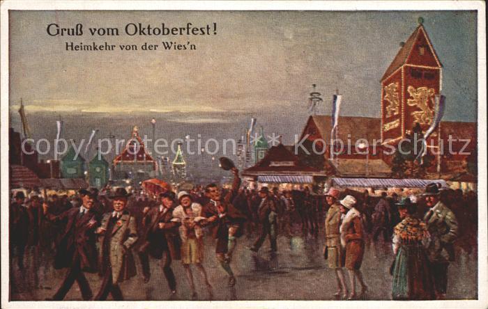 Oktoberfest Muenchen Heimkehr von der Wies n