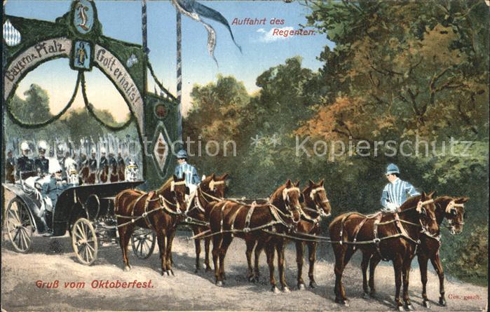 Oktoberfest Muenchen Abfahrt Prinzregent Luitpold