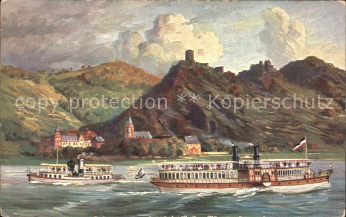 Dampfer Seitenrad Die feindlichen Brüder