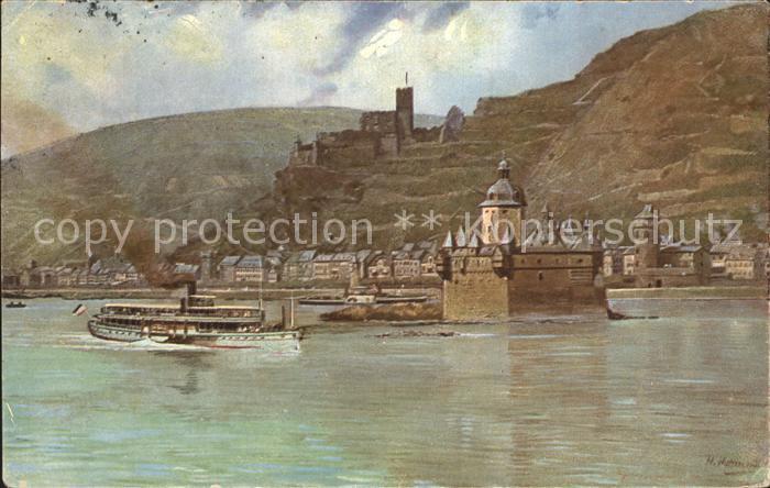 Hoffmann Heinrich Caub Burg Gutenfels Pfalz