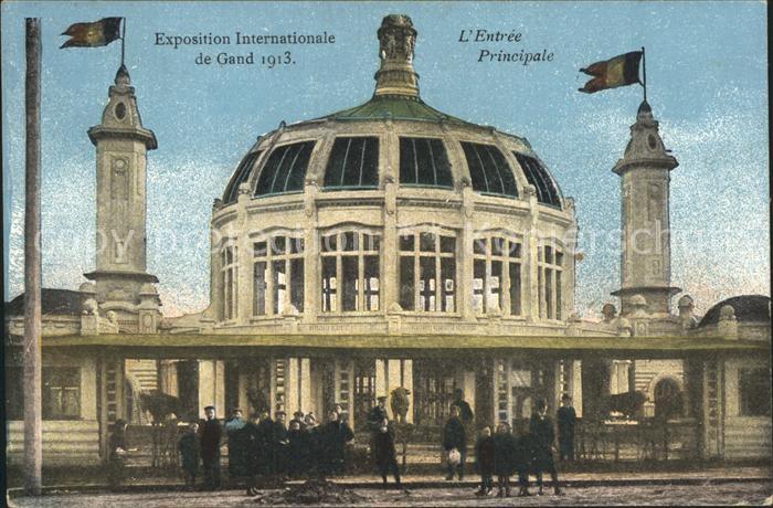 Exposition Internationale Gand 1913 Entree Principale