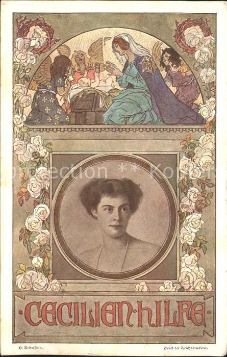Adel Preussen Kronprinzessin Cecilie Cecilien-Hilfe Engel Rosen