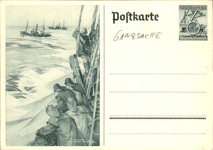 Ganzsache Winterhilfswerk Marine Werner von Axste