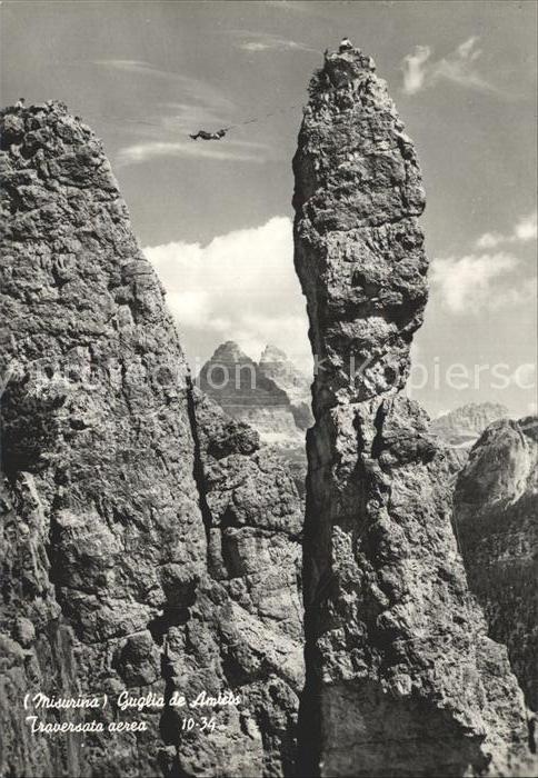 Klettern Bergsteigen Misurina Guglia de Amicis Trasversata a