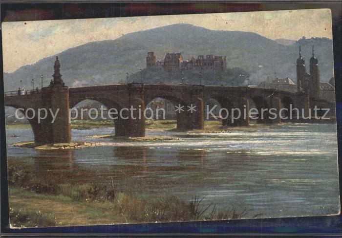 Hoffmann Heinrich Heidelberg Alte Neckarbrücke