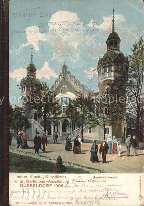 Ausstellung Kunst Gartenbau Duesseldorf 1904 Hauptrestaurant