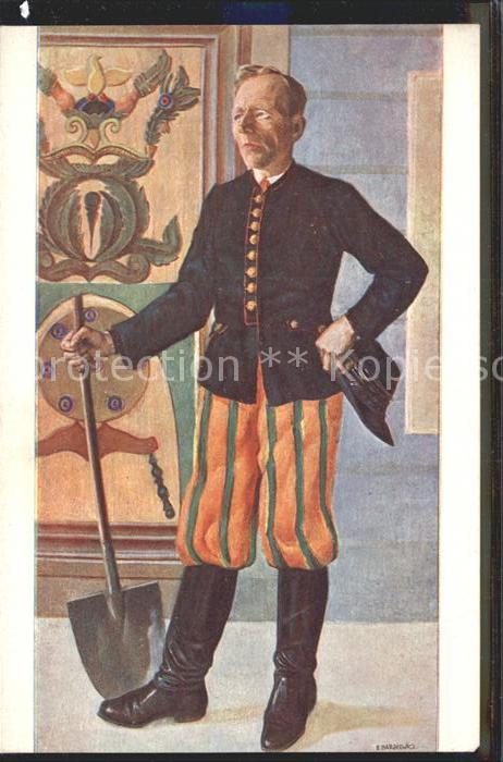 Kuenstlerkarte F. Dargiewicz Gospodarz