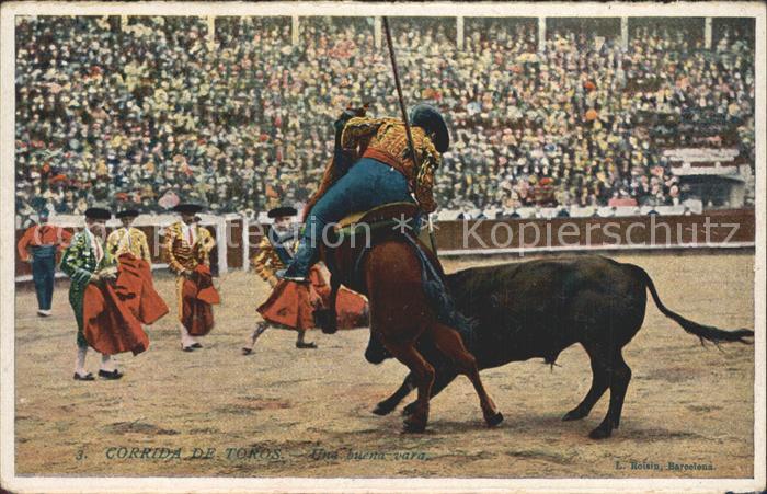 Stierkampf Corrida de Toros Una buena vara