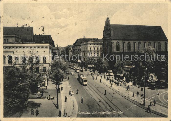 Strassenbahn Breslau Schweidnitzer Strasse