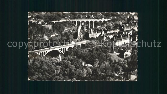 LUXEMBOURG  Luxemburg Fliegeraufnahme Bruecken