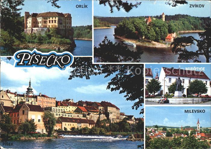 Orlik nad Vltavou Zvikov Mirotice Milevsko Pisek