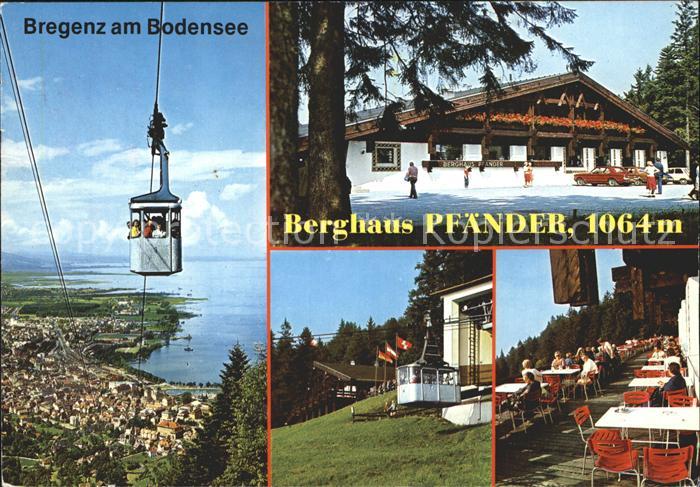 Bregenz Vorarlberg Pfaenderbahn mit Berghaus Pfaender
