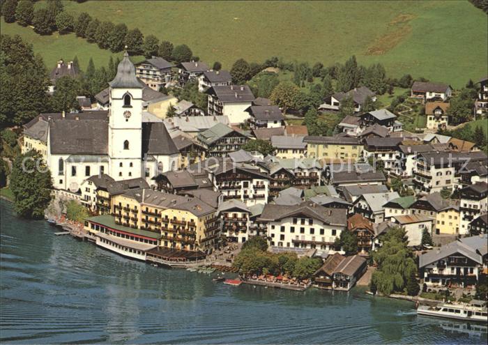 St Wolfgang Wolfgangsee Fliegeraufnahme mit Wolfgangsee