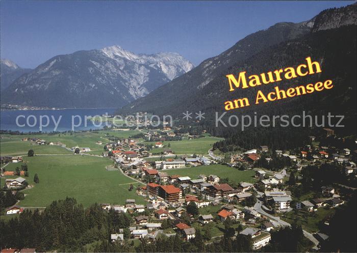 Maurach Tirol Fliegeraufnahme mit Achensee