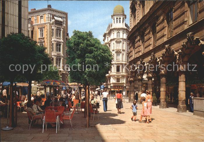 HAMBURG  CITY Fussgaengerstrasse mit Colonaden